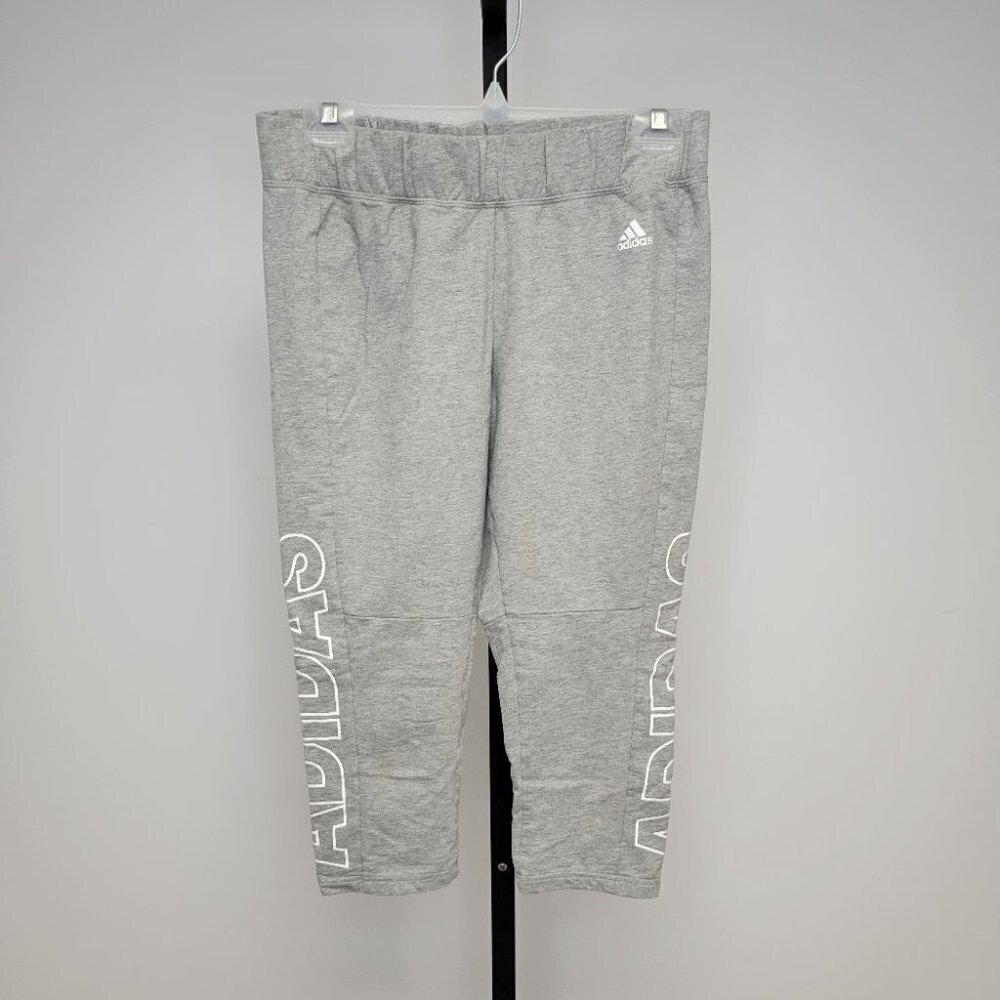 Adidas Crop Leggings, Grey ,size Small